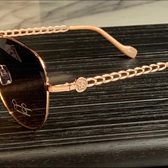 Jessica Simpson 58mm Aviator Sunglasses - Picture 6 of 10